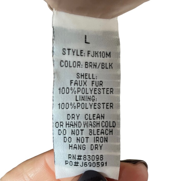 Cavalini Faux Fur Leopard Print Midi Coat Size Large - Picture 13 of 14